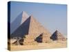Pyramids of Giza, Giza, UNESCO World Heritage Site, Near Cairo, Egypt, North Africa, Africa-Schlenker Jochen-Stretched Canvas