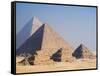 Pyramids of Giza, Giza, UNESCO World Heritage Site, Near Cairo, Egypt, North Africa, Africa-Schlenker Jochen-Framed Stretched Canvas