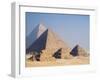 Pyramids of Giza, Giza, UNESCO World Heritage Site, Near Cairo, Egypt, North Africa, Africa-Schlenker Jochen-Framed Photographic Print