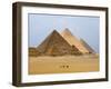 Pyramids of Giza, Giza, UNESCO World Heritage Site, Near Cairo, Egypt, North Africa, Africa-Schlenker Jochen-Framed Photographic Print