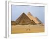 Pyramids of Giza, Giza, UNESCO World Heritage Site, Near Cairo, Egypt, North Africa, Africa-Schlenker Jochen-Framed Photographic Print