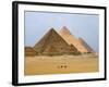 Pyramids of Giza, Giza, UNESCO World Heritage Site, Near Cairo, Egypt, North Africa, Africa-Schlenker Jochen-Framed Photographic Print