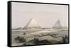 Pyramids of Giza-David Roberts-Framed Stretched Canvas