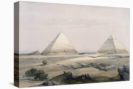 Pyramids of Giza-David Roberts-Stretched Canvas