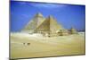 Pyramids of Khafre and Mycerinus and Three Pyramids of His Queens, Giza, Egypt, C2600-C2500 Bc-CM Dixon-Mounted Photographic Print