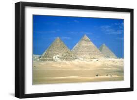 Pyramids of Khafre and Mycerinus, Giza, Egypt, 4th Dynasty, C26th Century Bc-CM Dixon-Framed Photographic Print