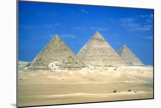 Pyramids of Khafre and Mycerinus, Giza, Egypt, 4th Dynasty, C26th Century Bc-CM Dixon-Mounted Photographic Print