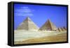 Pyramids of Khafre, Mycerinus and Three Pyramids of His Queens, 4th Dynasty, Giza, C2600-C2500 Bc-CM Dixon-Framed Stretched Canvas