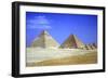 Pyramids of Khafre, Mycerinus and Three Pyramids of His Queens, 4th Dynasty, Giza, C2600-C2500 Bc-CM Dixon-Framed Photographic Print