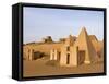 Pyramids of Meroe, Sudan, Africa-De Mann Jean-Pierre-Framed Stretched Canvas