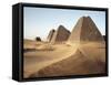 Pyramids of Meroe, Sudan's Most Popular Tourist Attraction, Bagrawiyah, Sudan, Africa-Mcconnell Andrew-Framed Stretched Canvas