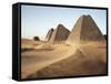 Pyramids of Meroe, Sudan's Most Popular Tourist Attraction, Bagrawiyah, Sudan, Africa-Mcconnell Andrew-Framed Stretched Canvas