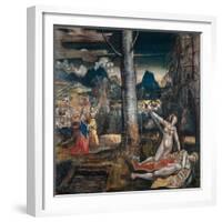 Pyramus and Thisbe, c.1513-14-Niklaus Manuel Deutsch-Framed Giclee Print