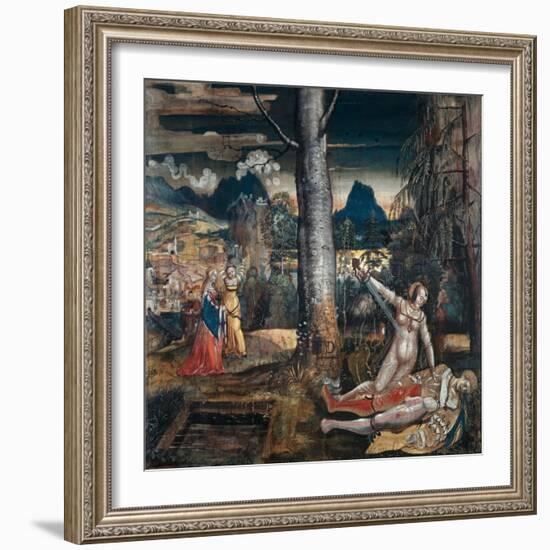 Pyramus and Thisbe, c.1513-14-Niklaus Manuel Deutsch-Framed Giclee Print