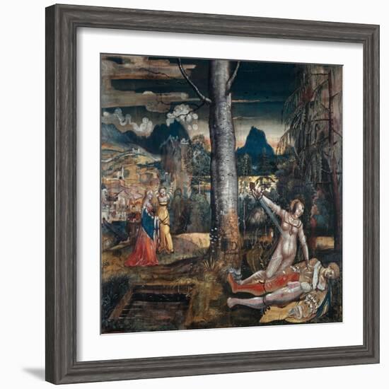 Pyramus and Thisbe, c.1513-14-Niklaus Manuel Deutsch-Framed Giclee Print