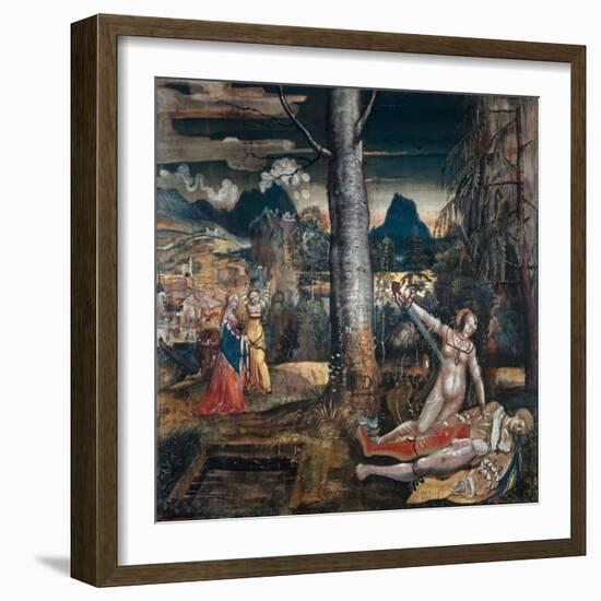 Pyramus and Thisbe, c.1513-14-Niklaus Manuel Deutsch-Framed Giclee Print