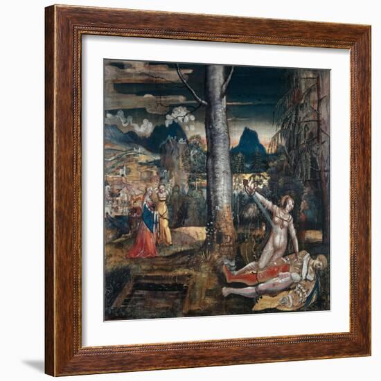 Pyramus and Thisbe, c.1513-14-Niklaus Manuel Deutsch-Framed Giclee Print