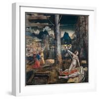 Pyramus and Thisbe, c.1513-14-Niklaus Manuel Deutsch-Framed Giclee Print