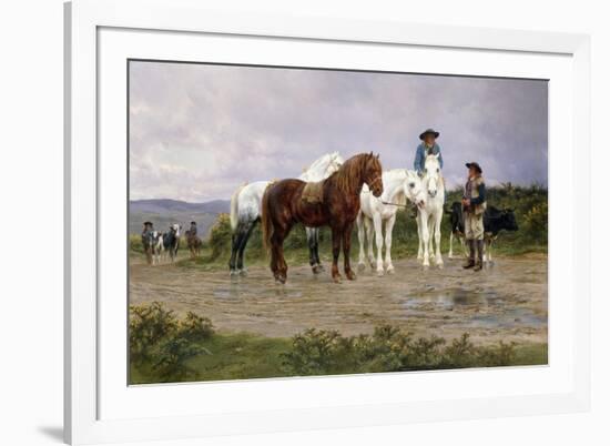 Pyrenees Farmers Market Bound-Rosa Bonheur-Framed Giclee Print