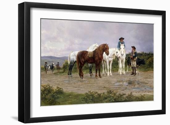 Pyrenees Farmers Market Bound-Rosa Bonheur-Framed Giclee Print