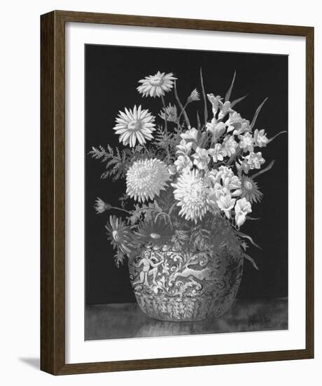 Pyrethrums and Freesias-John Halford Ross-Framed Giclee Print