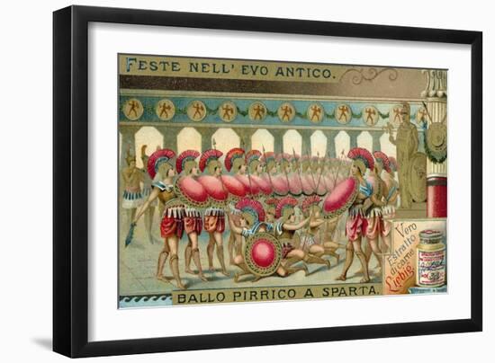 Pyrrhic Dance, Sparta-null-Framed Giclee Print