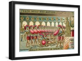 Pyrrhic Dance, Sparta-null-Framed Giclee Print