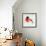 Pyrrhula. A Vivid Illustration of Bullfinch, close Up, with Elements of the Sketch and Spray Paint,-Pacrovka-Framed Art Print displayed on a wall