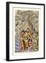 Pyrrhus Receiving the Honor of Knighthood-H. Shaw-Framed Art Print