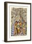 Pyrrhus Receiving the Honor of Knighthood-H. Shaw-Framed Art Print