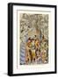 Pyrrhus Receiving the Honor of Knighthood-H. Shaw-Framed Art Print