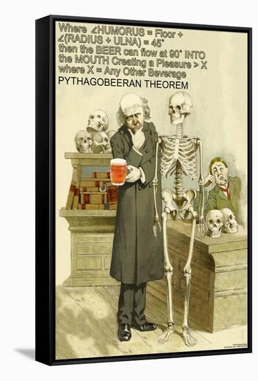 Pythagobeeran Theorem-null-Framed Stretched Canvas