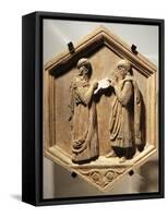 Pythagoras and Euclid, 1437-Luca Della Robbia-Framed Stretched Canvas