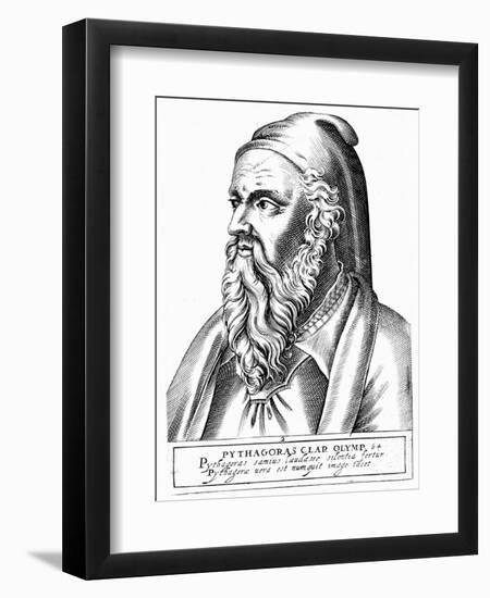 Pythagoras (C560-480 B), Greek Philosopher and Scientist-null-Framed Giclee Print