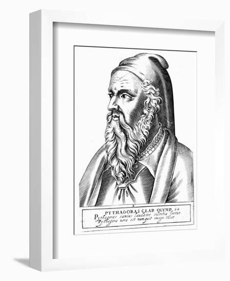 Pythagoras (C560-480 B), Greek Philosopher and Scientist-null-Framed Giclee Print