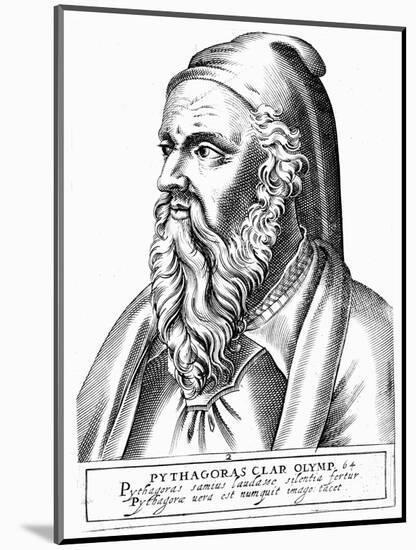 Pythagoras (C560-480 B), Greek Philosopher and Scientist-null-Mounted Giclee Print