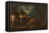 Pythagoras Emerging from the Underworld-Salvatore Rosa-Framed Stretched Canvas