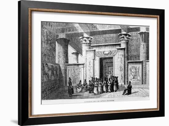 Pythagoras with the Egyptian Priests-null-Framed Giclee Print