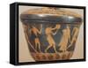 Pyxis Showing Figures of Athletes, from Cerveteri, Italy,5th Century BC, Ancient Greece-null-Framed Stretched Canvas