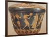 Pyxis Showing Figures of Athletes, from Cerveteri, Italy,5th Century BC, Ancient Greece-null-Framed Giclee Print