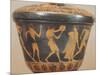 Pyxis Showing Figures of Athletes, from Cerveteri, Italy,5th Century BC, Ancient Greece-null-Mounted Giclee Print