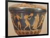 Pyxis Showing Figures of Athletes, from Cerveteri, Italy,5th Century BC, Ancient Greece-null-Framed Giclee Print