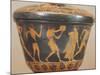 Pyxis Showing Figures of Athletes, from Cerveteri, Italy,5th Century BC, Ancient Greece-null-Mounted Giclee Print