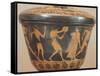 Pyxis Showing Figures of Athletes, from Cerveteri, Italy,5th Century BC, Ancient Greece-null-Framed Stretched Canvas