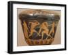 Pyxis with Athletes in the Gym, Red-Figure Pottery, from Cerveteri-null-Framed Giclee Print