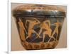 Pyxis with Athletes in the Gym, Red-Figure Pottery, from Cerveteri-null-Framed Giclee Print