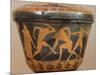 Pyxis with Athletes in the Gym, Red-Figure Pottery, from Cerveteri-null-Mounted Giclee Print