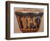 Pyxis with Athletes Performing Discus and Other Disciplines. Red-Figure Pottery, from Cerveteri-null-Framed Giclee Print