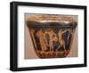 Pyxis with Athletes Performing Discus and Other Disciplines. Red-Figure Pottery, from Cerveteri-null-Framed Giclee Print