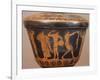 Pyxis with Athletes Performing Discus and Other Disciplines. Red-Figure Pottery, from Cerveteri-null-Framed Giclee Print